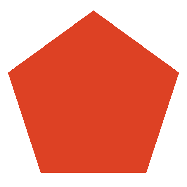 Orange Pentagon